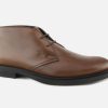 Men Tod's | Tod'S - Gianni Lisse Marron Lace-Up Boots On Labotte