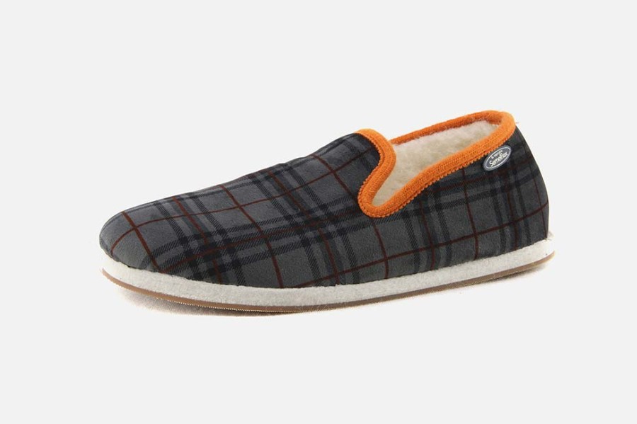 Men Semelflex | Semelflex - Bienvenue Ecossais Gris Charentaises On Labotte