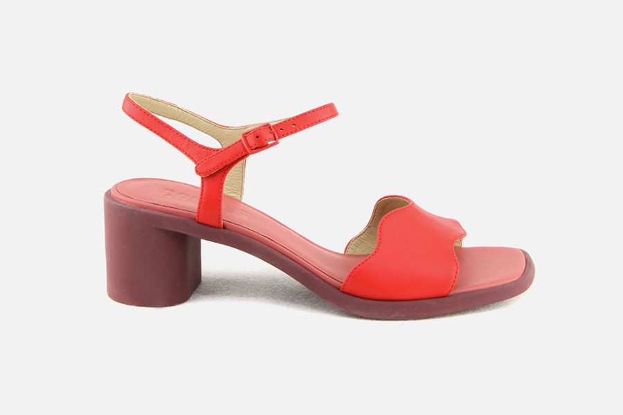 Women Camper | Camper - Meda Sandale Rouge Sandals On Labotte