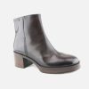 Women Pons Quintana | Pons Quintana - Topeka Dark Brown Antic Ankle Boots On Labotte
