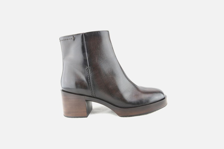 Women Pons Quintana | Pons Quintana - Topeka Dark Brown Antic Ankle Boots On Labotte