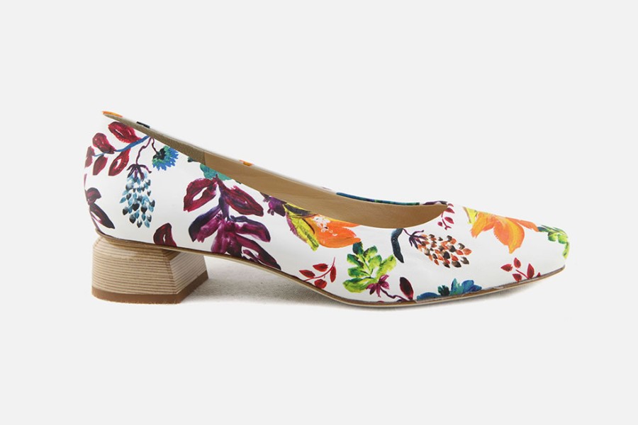 Women Brunate | Brunate - Bagou Floral Multi Pumps On Labotte