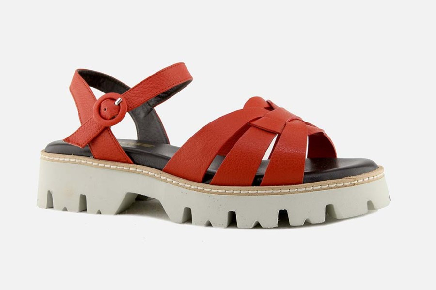 Women Brunate | Brunate - Badine Terracotta Sandals On Labotte