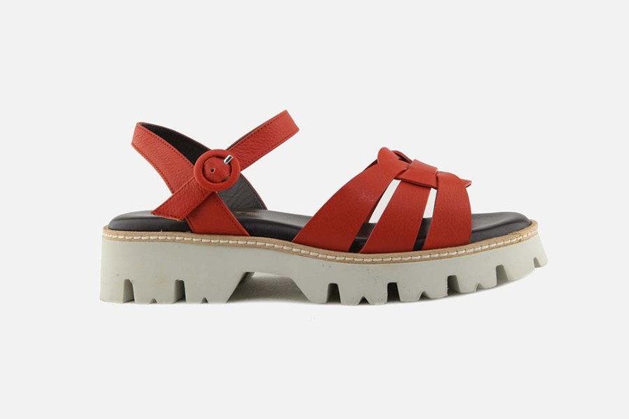 Women Brunate | Brunate - Badine Terracotta Sandals On Labotte