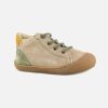 Boys Naturino | Naturino - Cromy Sandy Kaki Lace-Up Boots On Labotte