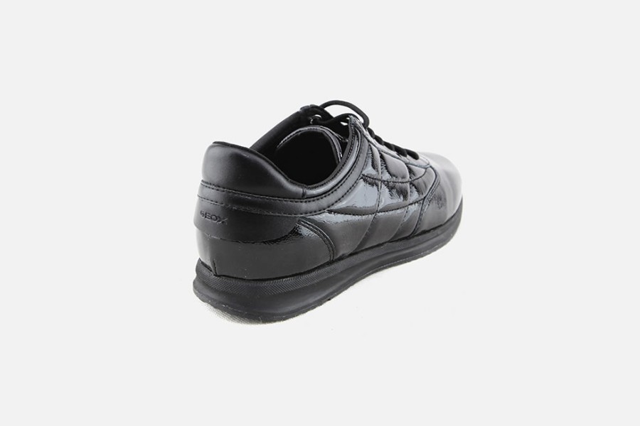 Women Geox | Geox - Avery 2 Lack Black Sneakers On Labotte