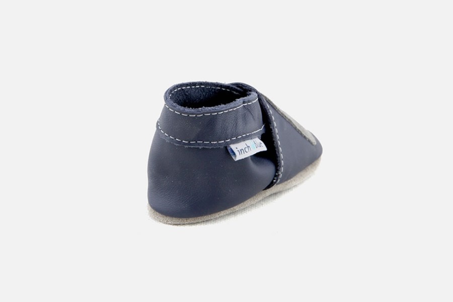 Girls Inch Blue | Inch Blue - Houloulou Bleu Layette Shoes On Labotte