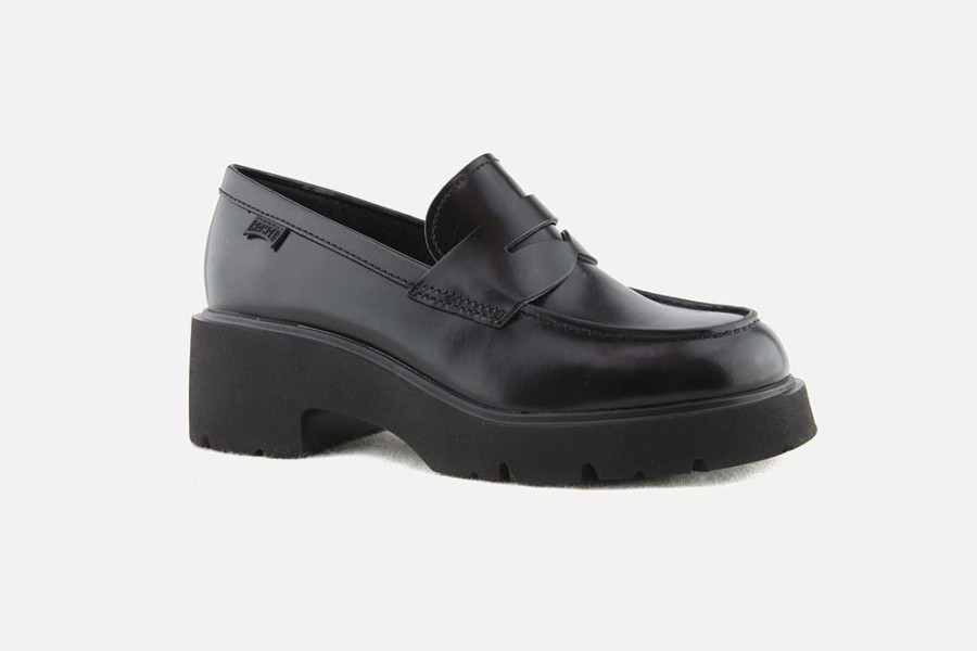 Women Camper | Camper - Milah Moc Noir Loafers On Labotte