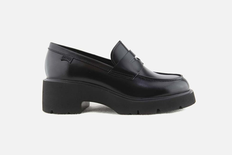 Women Camper | Camper - Milah Moc Noir Loafers On Labotte