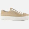 Women Paul Green | Paul Green - Parfait Sable Sneakers On Labotte