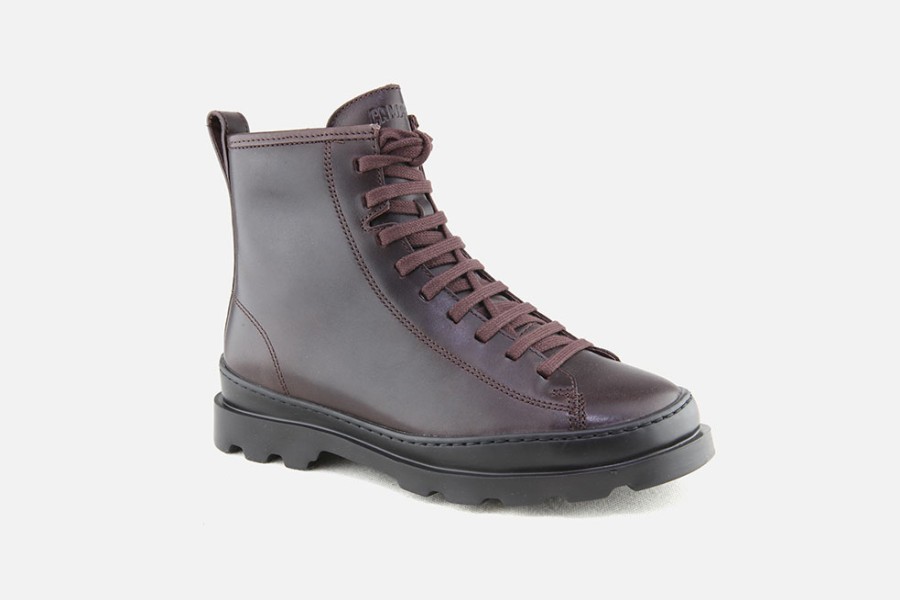 Women Camper | Camper - Brutus Hi Lace Bordeaux W Lace-Up Boots On Labotte