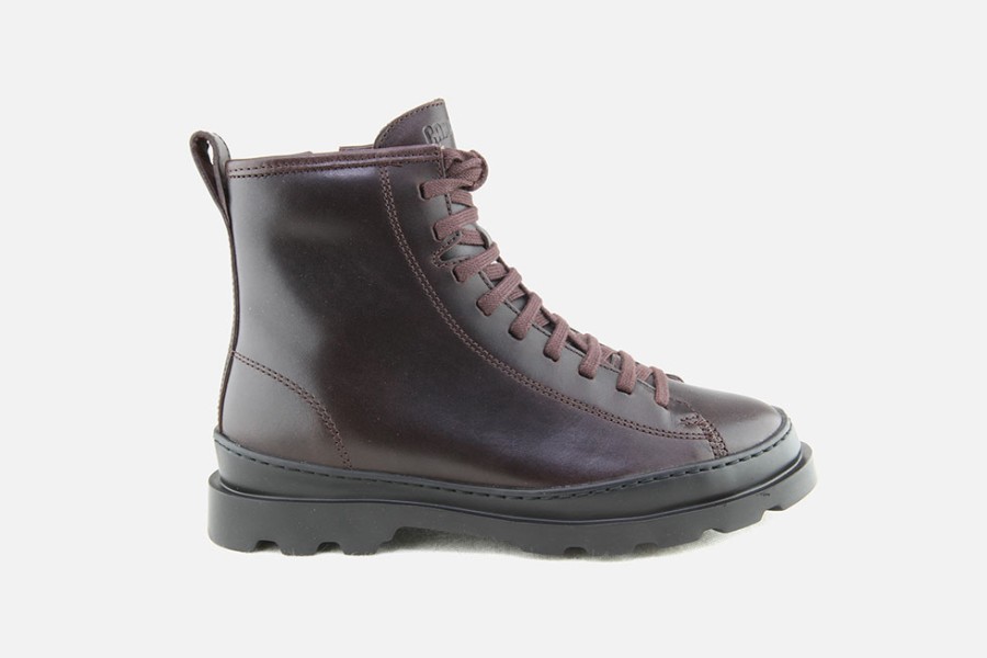 Women Camper | Camper - Brutus Hi Lace Bordeaux W Lace-Up Boots On Labotte