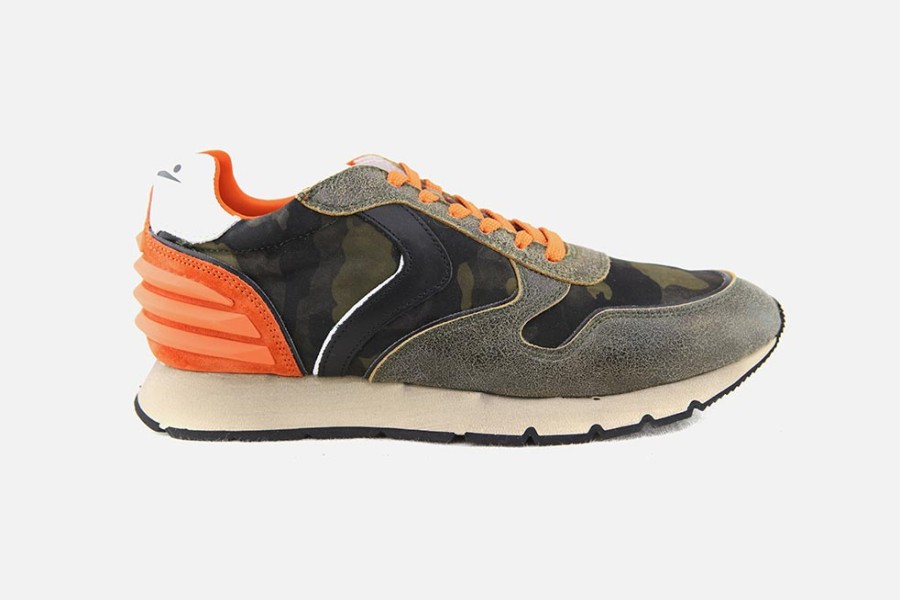 Men Voile Blanche | Voile Blanche - Liam Power Vintage Camouflage Sneakers On Labotte