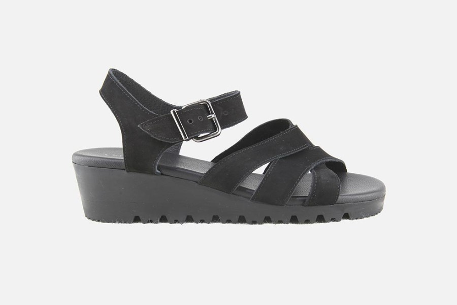 Women Arche | Arche - Balbaz Noir Sandals On Labotte