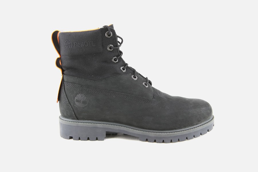 Men Timberland | Timberland - 6 Inch Boot Black Rebotl Lace-Up Boots On Labotte