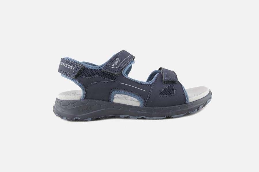 Boys Superfit | Superfit - Kriss Bleu Sandals On Labotte