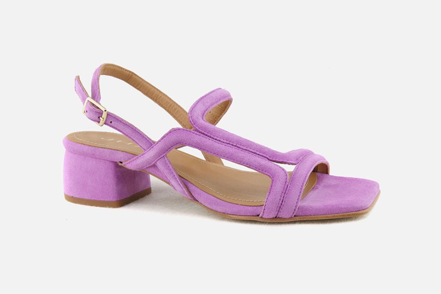 Women Jhay | Jhay - Vinciane Lilas Sandals On Labotte