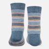 Girls Falke | Falke - Stripe Mixed Light Denim Socks On Labotte