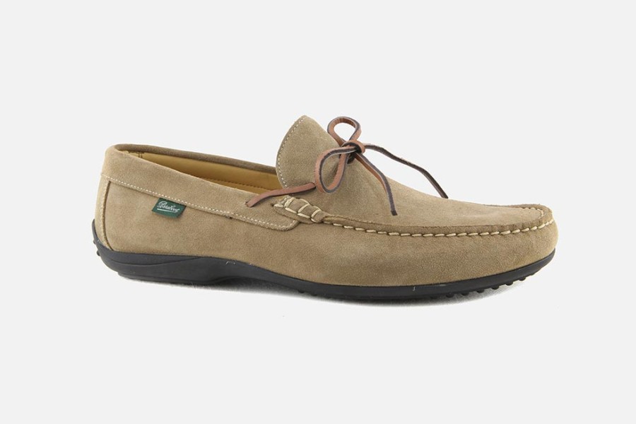 Men Paraboot | Paraboot - Indiana Velour Fauve Loafers On Labotte