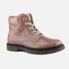 Girls Lunella | Lunella - Livia Lack Blush Lace-Up Boots On Labotte