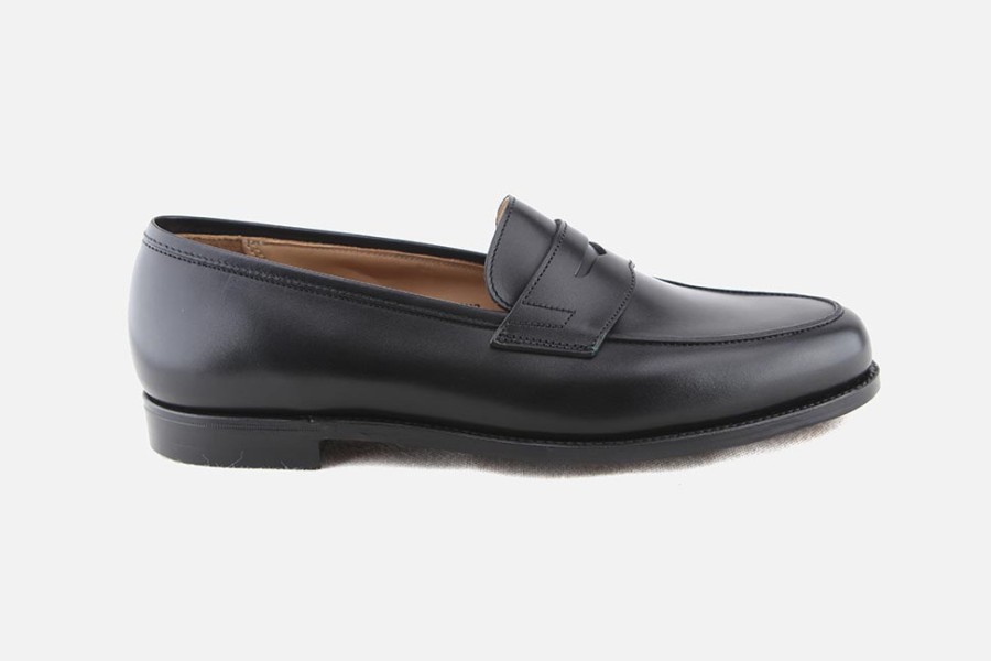 Men Crockett & Jones | Crockett & Jones - Grantham 2 Black Loafers On Labotte