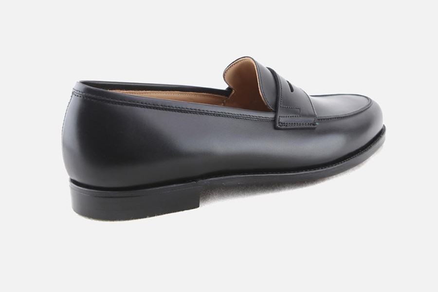 Men Crockett & Jones | Crockett & Jones - Grantham 2 Black Loafers On Labotte