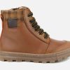 Girls Romagnoli | Romagnoli - Kamo Tabacco Lace-Up Boots On Labotte