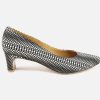 Women Audley | Audley - Strass Noir Blanc Pumps On Labotte