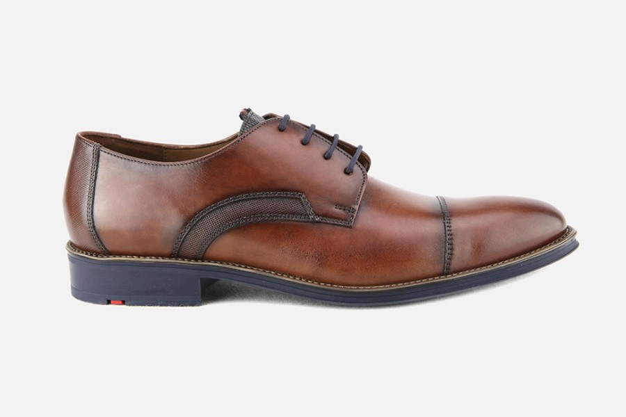 Men LLOYD | Lloyd - Geraud Cognac Derbies On Labotte