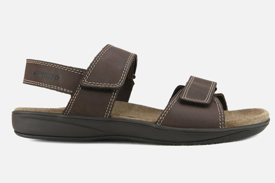 Men Mephisto | Mephisto - Simon Choco Sandals On Labotte