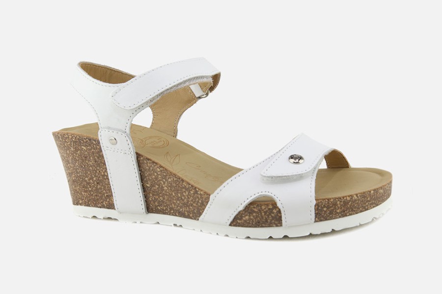Women Panama Jack | Panama Jack - Julia Lisse Blanc Sandals On Labotte