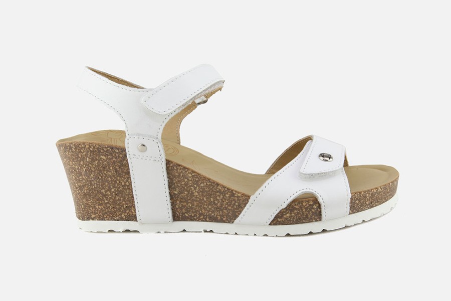 Women Panama Jack | Panama Jack - Julia Lisse Blanc Sandals On Labotte