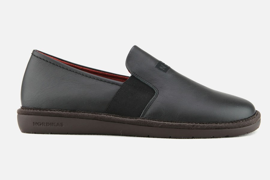 Men Nordikas | Nordikas - Tranquille Noir Low Slippers On Labotte