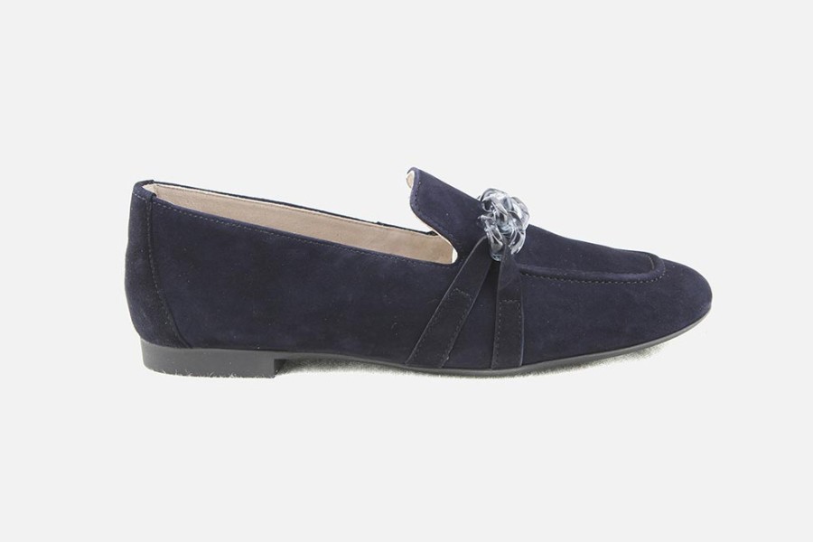 Women Paul Green | Paul Green - Patty Navy Loafers On Labotte