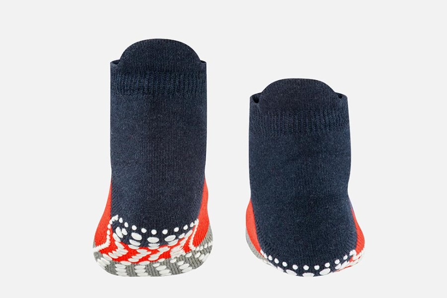 Girls Falke | Falke - Colourblock Navy Slippers-Socks On Labotte