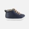 Girls Shoo Pom | Shoo Pom - Bouba Veg Navy Lace-Up Boots On Labotte