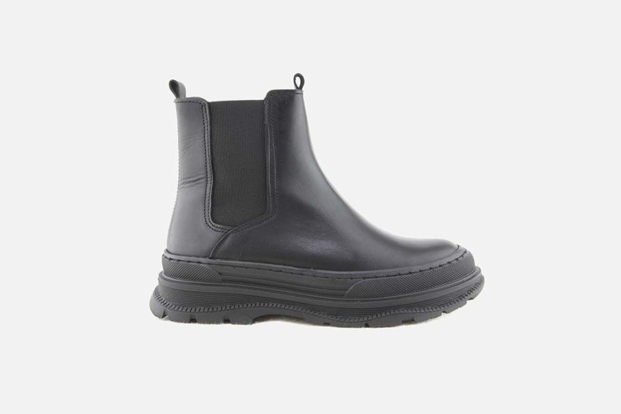 Girls Bisgaard | Bisgaard - Mia Chelsea Noir Ankle Boots On Labotte