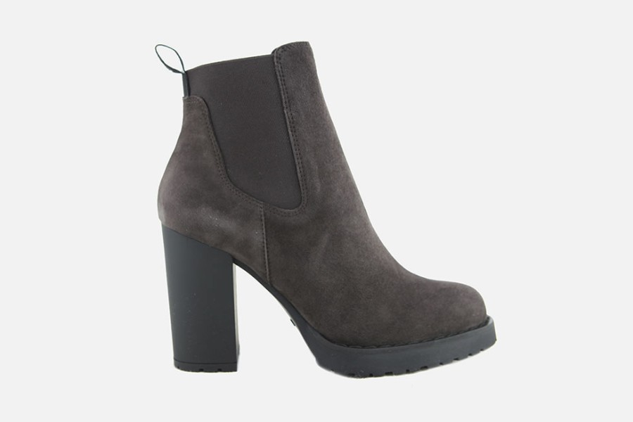 Women Hogan | Hogan - Hogan Chelsea 542 Brown Ankle Boots On Labotte