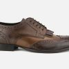 Men Base London | Base London - Bartley Tan Choco Derbies On Labotte