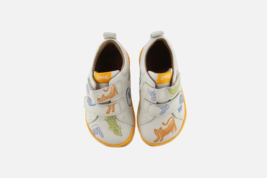 Girls Camper | Camper - First Walker Scratch Animals Velcro Shoes On Labotte
