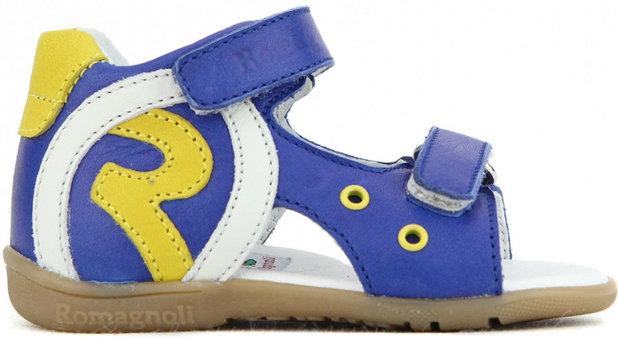 Boys Romagnoli | Romagnoli - Merlin Bleu Sandals On Labotte