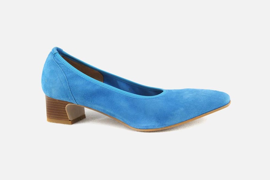Women Perlato | Perlato - Perlato Turquoise Loafers On Labotte