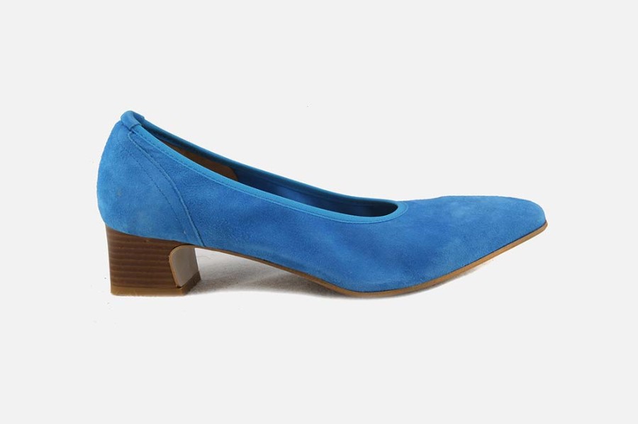 Women Perlato | Perlato - Perlato Turquoise Loafers On Labotte