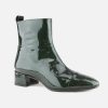 Women Le Gazzelle | Le Gazzelle - Booster Lack Forest Ankle Boots On Labotte