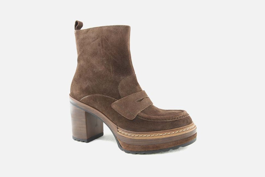 Women Pons Quintana | Pons Quintana - Town Choco Ankle Boots On Labotte