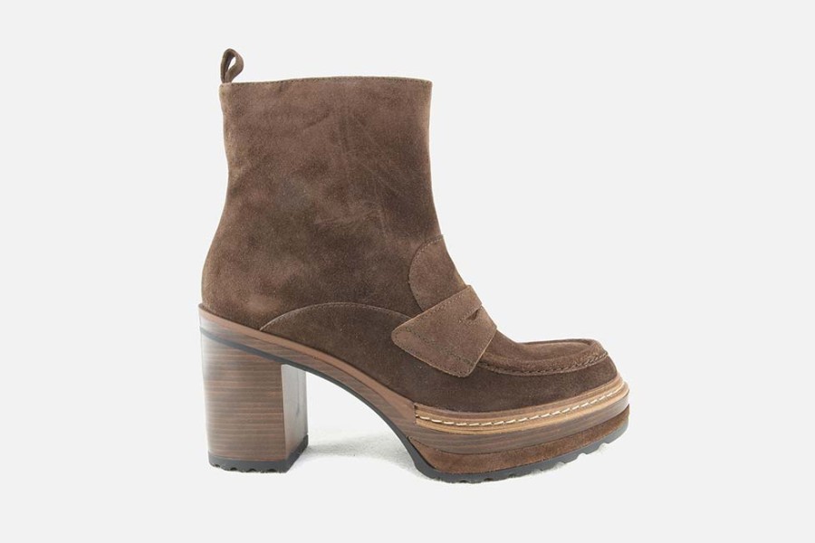 Women Pons Quintana | Pons Quintana - Town Choco Ankle Boots On Labotte