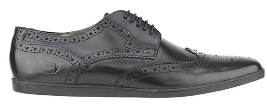 Men Base London | Base London - Shore Black Derbies On Labotte