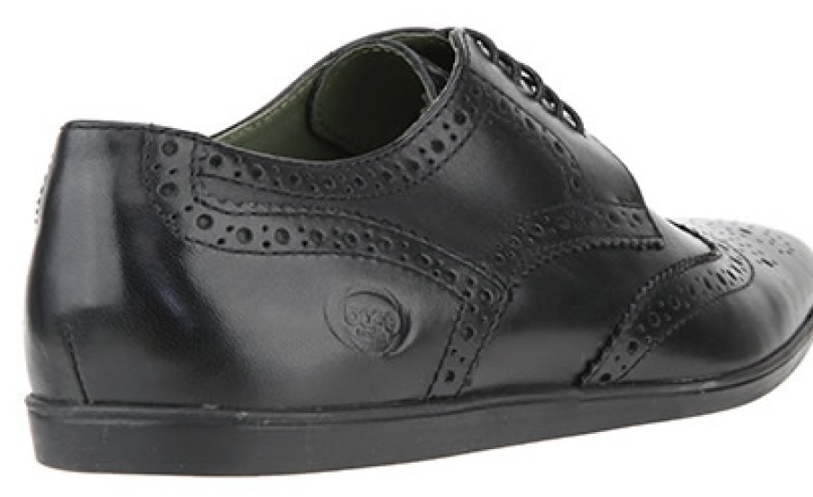 Men Base London | Base London - Shore Black Derbies On Labotte