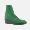 Women Arche | Arche - Tilkis Green Ankle Boots On Labotte