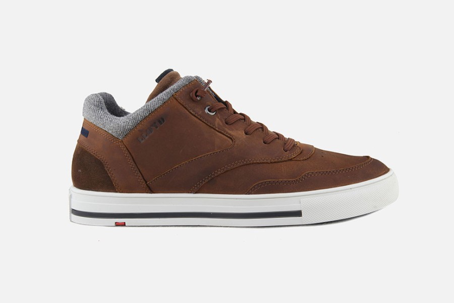 Men LLOYD | Lloyd - Ellison Brown Sneakers On Labotte
